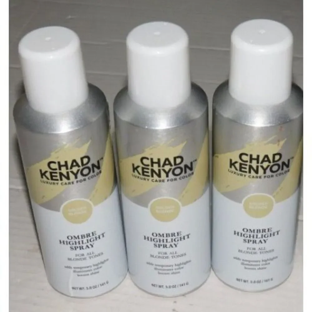 CHAD KENYON - NWT - Set of 3 Ombré Highlight Spray (all blonde tones) 5 oz Each